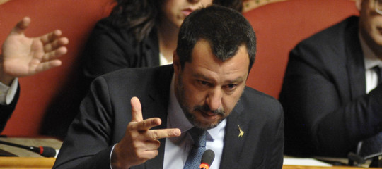 salvini in senato taglio parlamentari