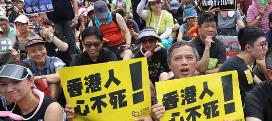 Hong Kong protesta Victoria Park