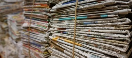 giornali racconto scissione pd renzi