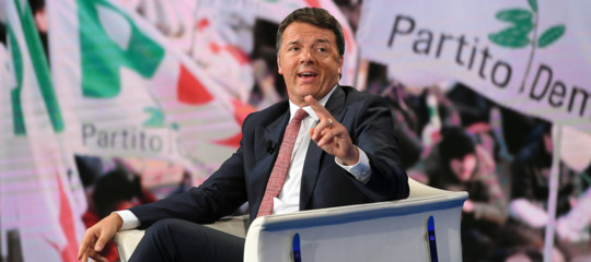renzi porta a porta scissione pd