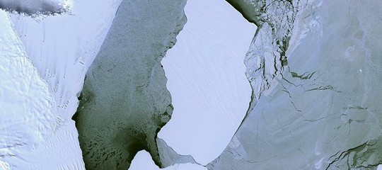distacco iceberg antartide