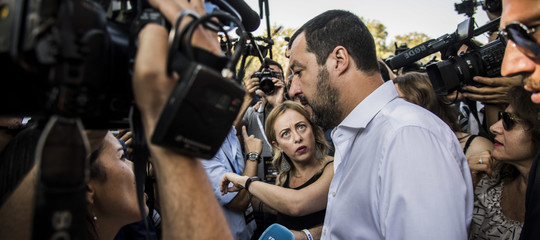 manifestazione lega centrodestra roma casapound