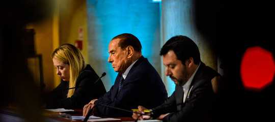 vertice centrodestra berlusconi salvini meloni