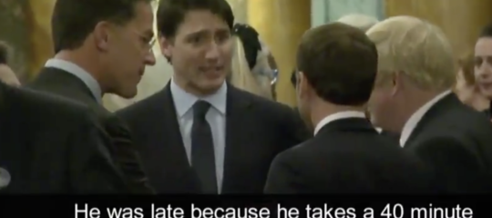 video trump macron trudeau johsnon