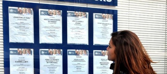 tasso disoccupazione lavoro giovani italia