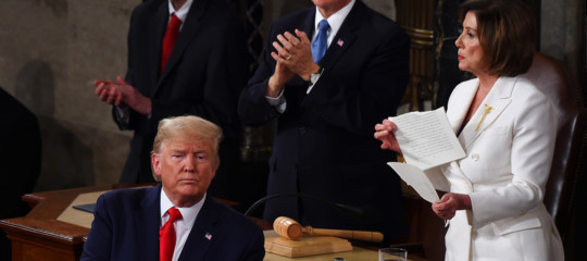 discorso stato unione trump pelosi