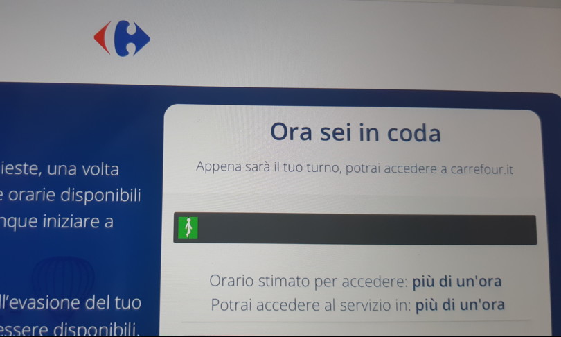 Coronavirus spesa online sistema in tilt
