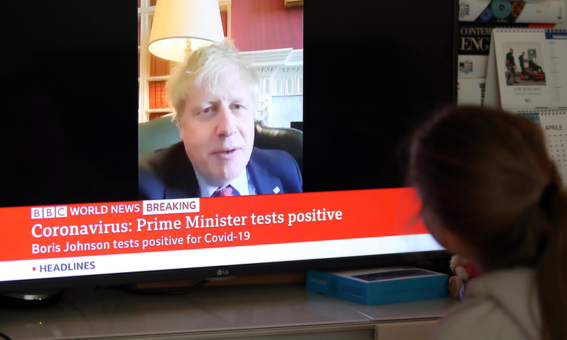coronavirus boris johnson migliora