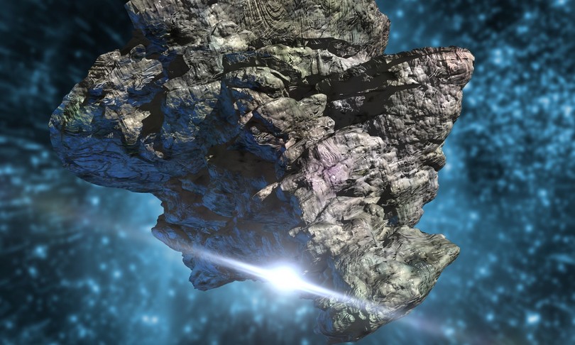 spazio asteroide terra