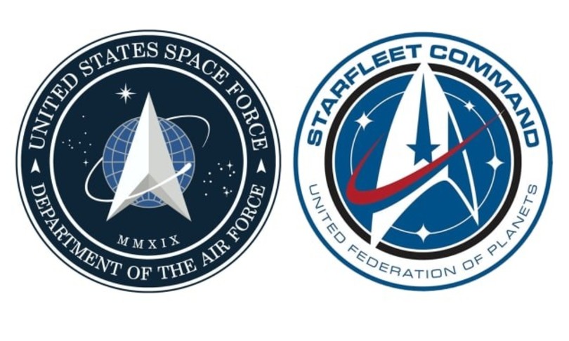 stemma forze spaziali usa star trek