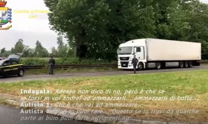 Lodi sfruttamento lavoro camionisti