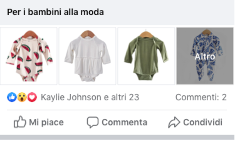 fase 2 facebook negozi vendite online