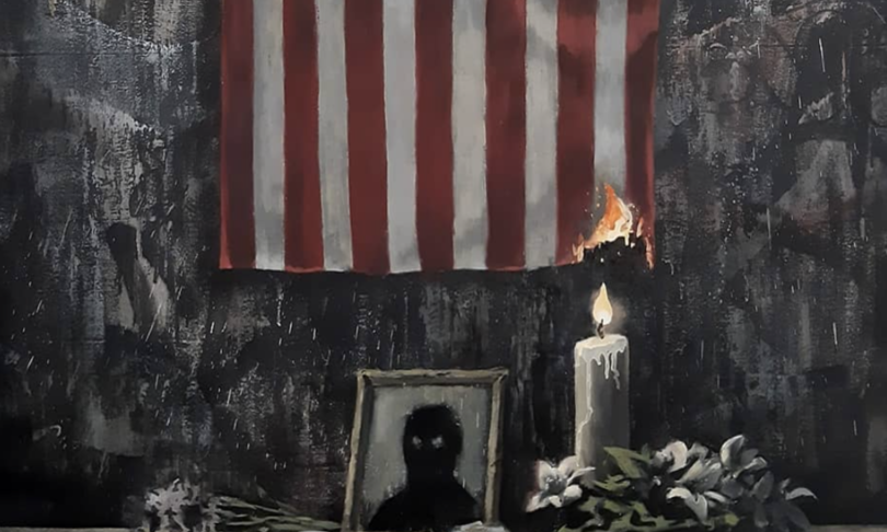 opera banksy instagram floyd proteste razzismo