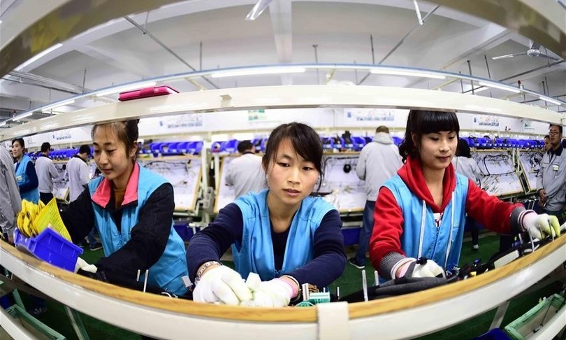 Cina produzione industriale sale meno di attese