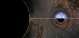 Osservata la fusione tra un buco nero e un oggetto misterioso