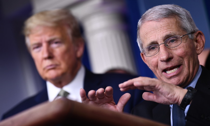 usa coronavirus fauci trump