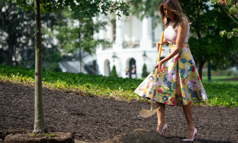 Melania trump rose garden