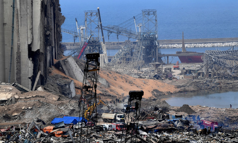 missile razzo porto beirut israele hezbollah libano