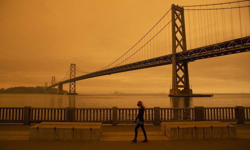 usa incendi west coast