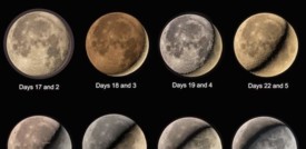 Il mese sinodico della Luna, nella foto italiana scelta dalla Nasa
