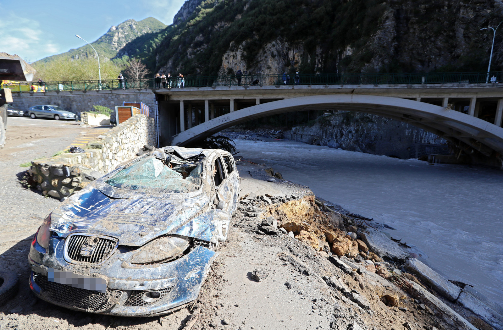 I danni fatti dal maltempo sulle Alpi Marittime francesi