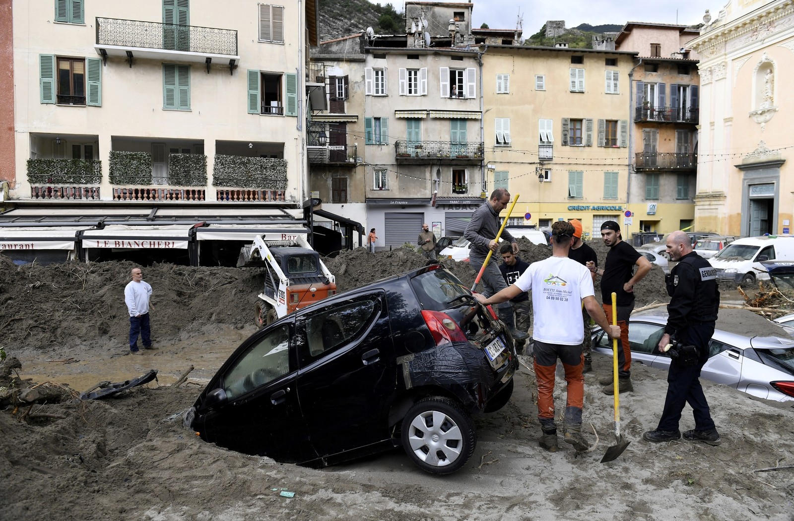 I danni fatti dal maltempo sulle Alpi Marittime francesi