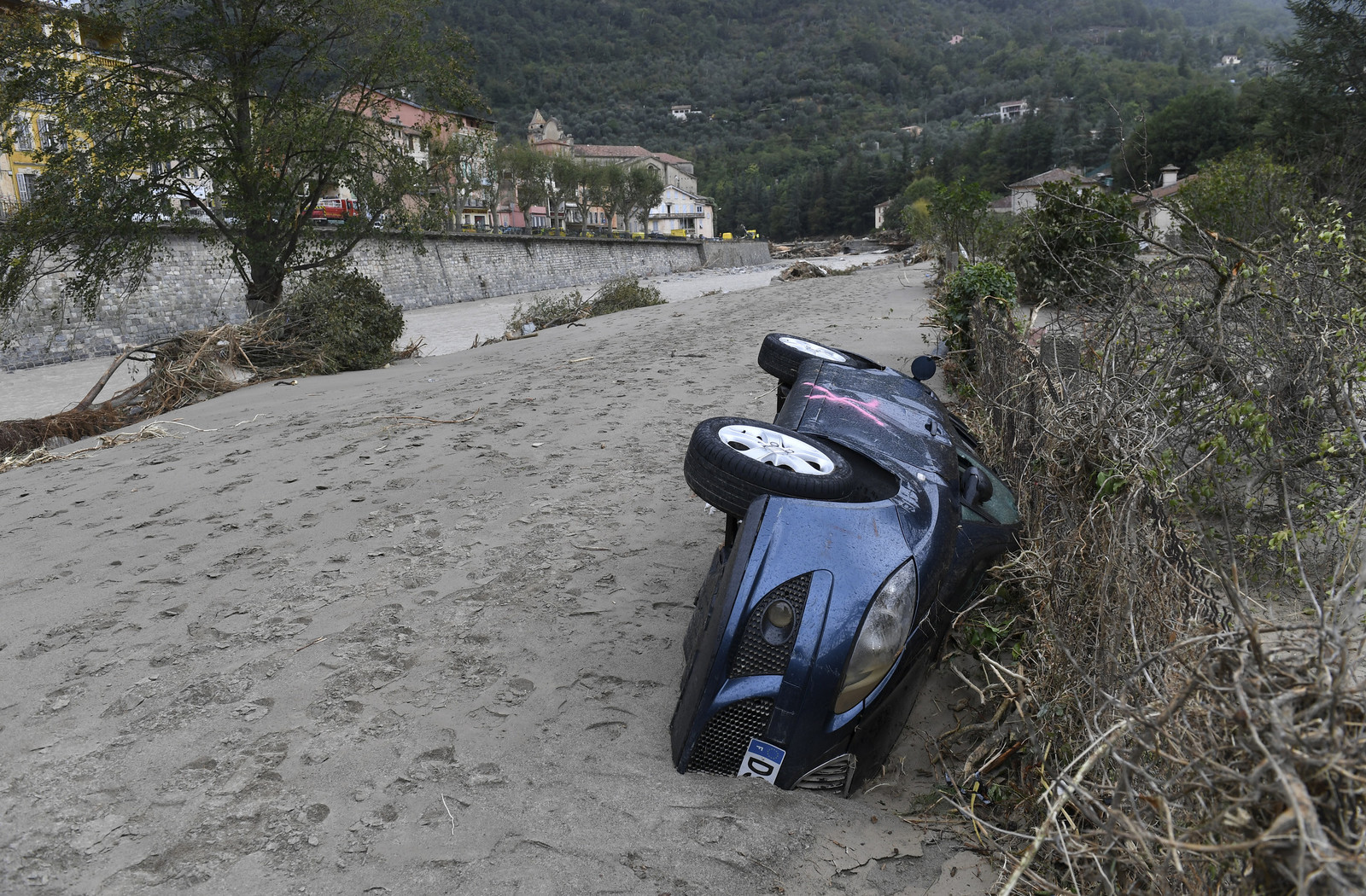 I danni fatti dal maltempo sulle Alpi Marittime francesi