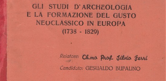 Ritrovata la tesi di laurea Bufalino