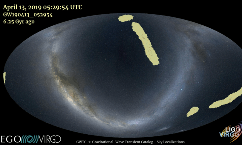 spazio mappa eventi ligo virgo buchi neri