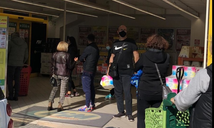 covid coldiretti tornate file spesa supermercati