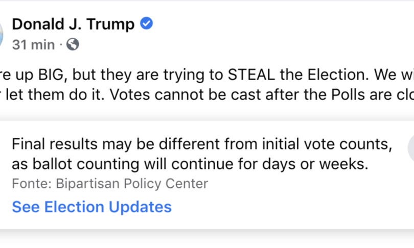 twitter facebook trump post