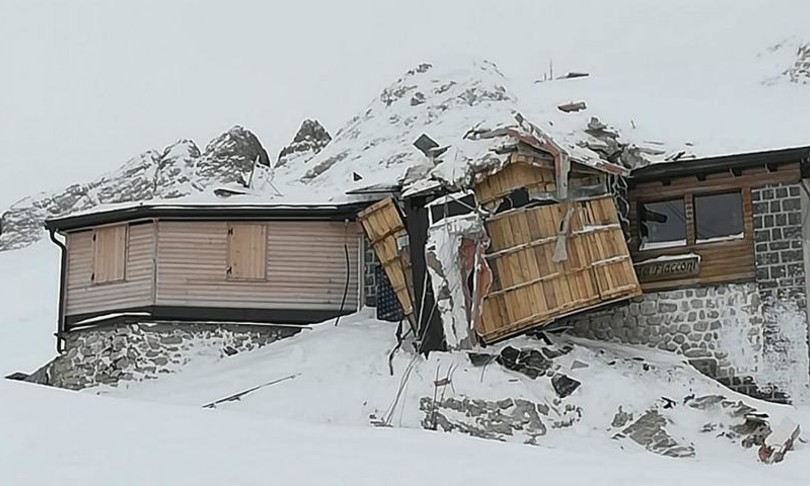 montagna valanga marmolada passo fedaia