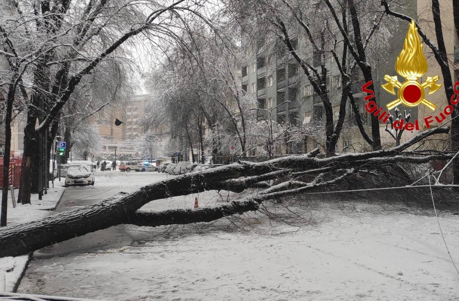 Maltempo, Milano sotto la neve