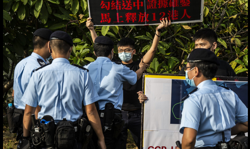 hong kong record arresti attivista americano