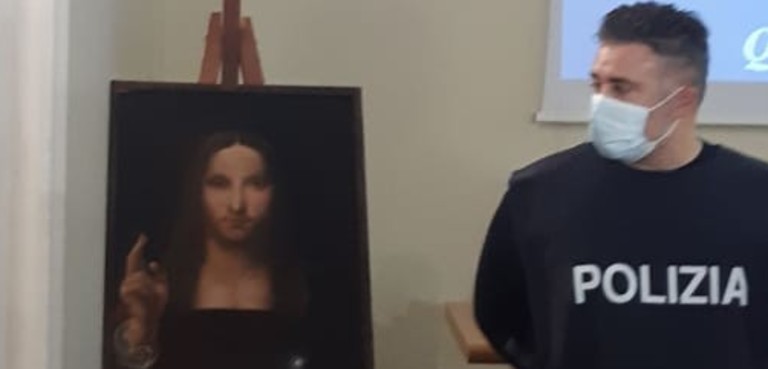 ritrovato dipinto salvator mundi rubato a napoli