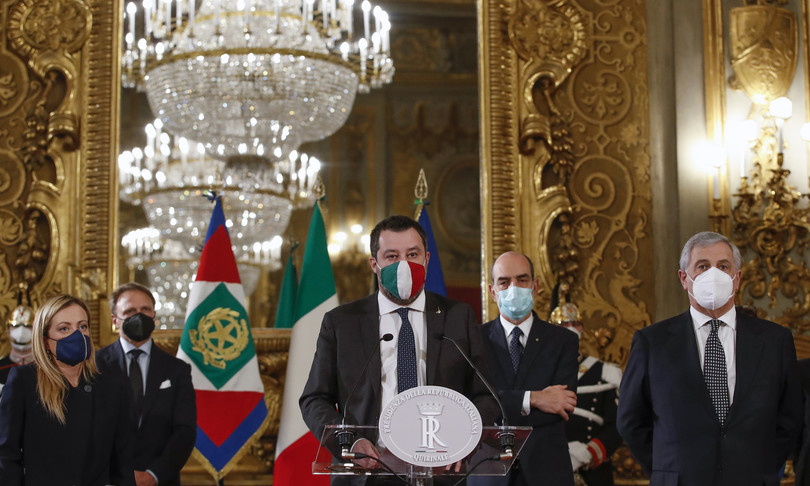 su draghi Centrodestra diviso Salvini media