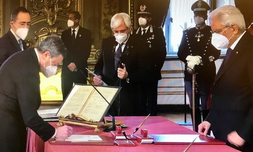 giuramento sobrio rapido cerimoniale covid