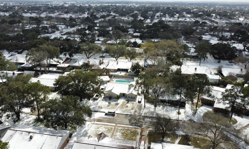 Texas sotto la neve come Alaska