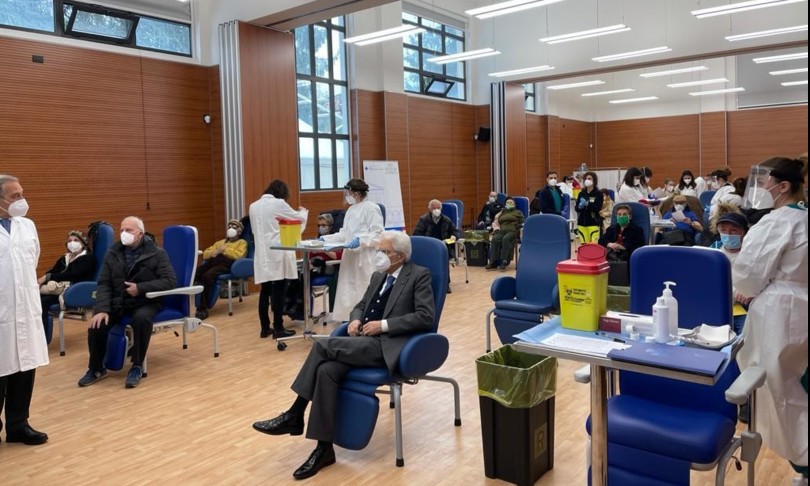 Mattarella vaccinato Spallanzani