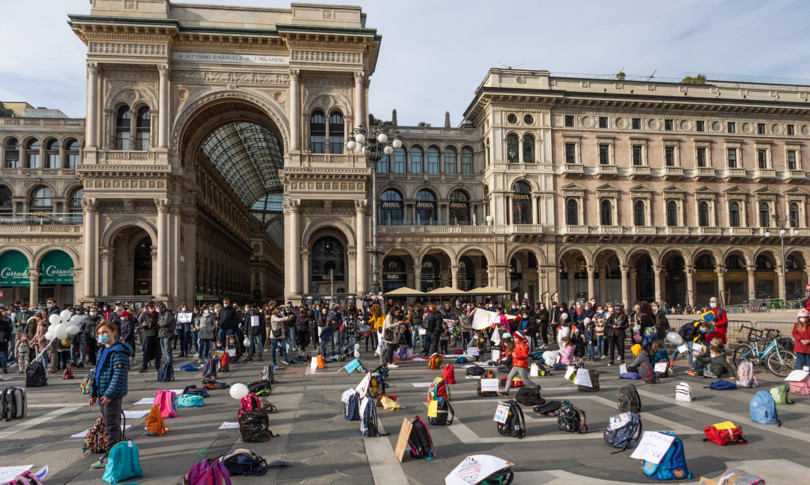 scuola protesta no dad milano