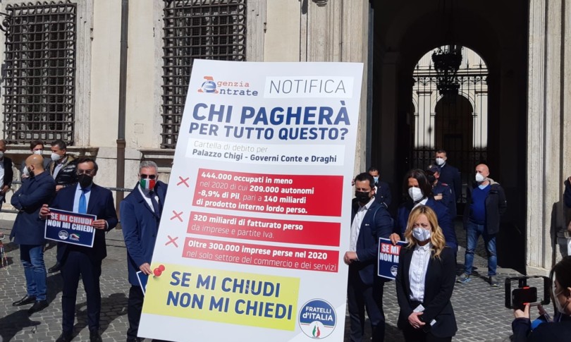 meloni palazzo chigi cartelle fiscali