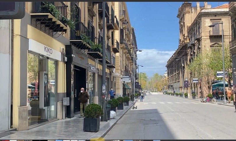 zona rossa spegne Palermo citta vuota diventa silenziosa