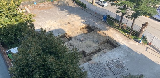 Da un cantiere per una pompa di benzina emerge un anfiteatro romano