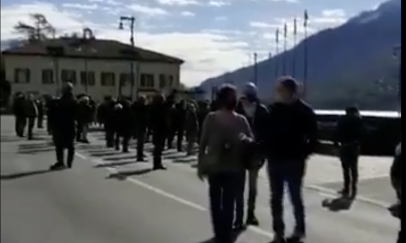 dongo fascisti contro antifascisti manifestazioni