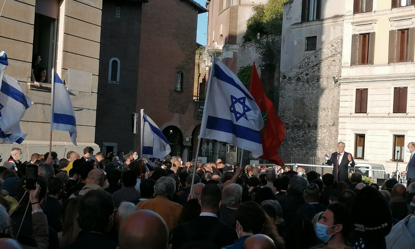 manifestazione israele roma ghetto