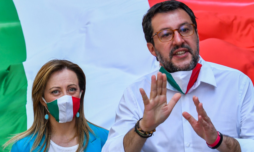 Centrodestra amministrative Roma Milano Salvini Meloni Berlusconi Albertini Bertolaso