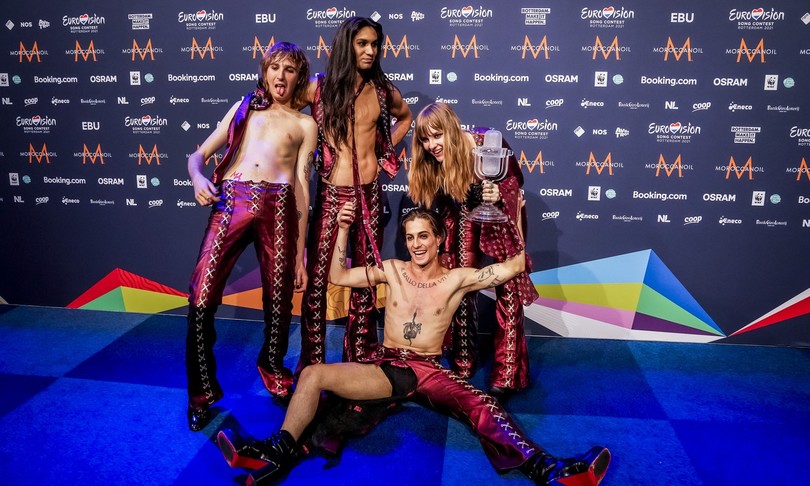 maneskin vincono european song contest