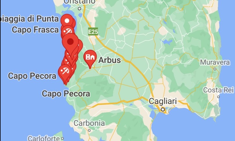 Sardegna spiaggia Arbus malore