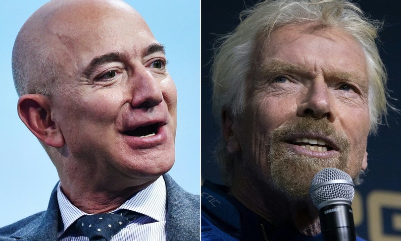 inizia sfida spazio viaggi branson bezos