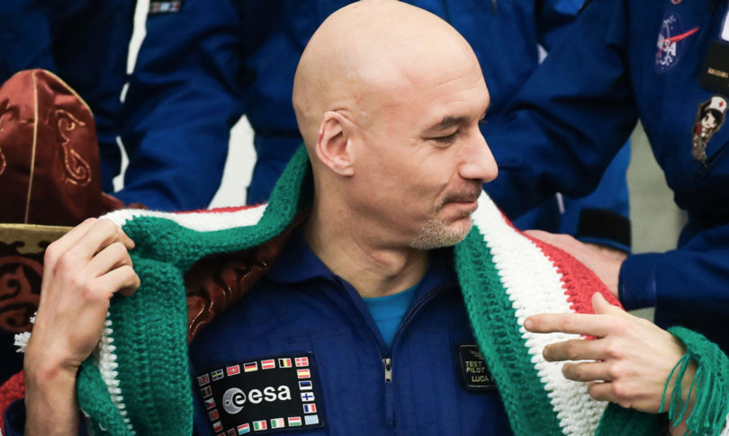 europei luca parmitano esulta gol inglese ira spaziale web